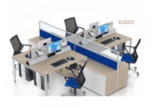 Cụm bàn làm việc 4 chỗ MNRT4C1407