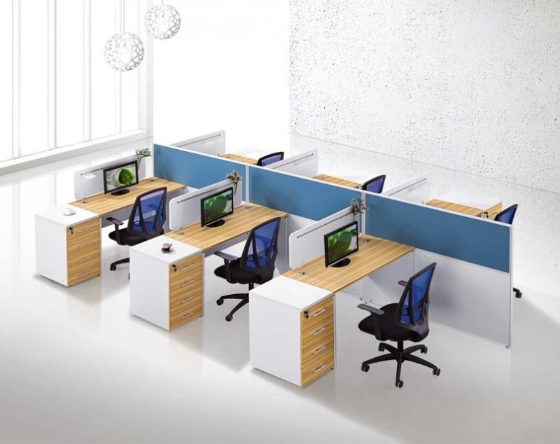 Cụm bàn làm việc chân gỗ CBCS MNO2